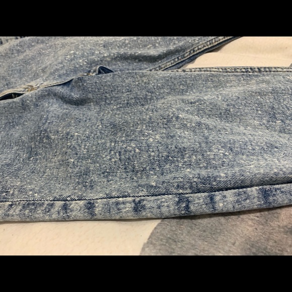 Zara Traf Acid Wash Fringe Jeans - Picture 3 of 4